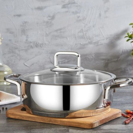 Falez Vento 28 Cm Kısa Çelik Tencere VNT1029