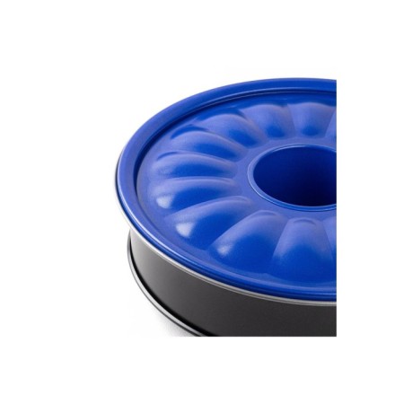 Tantitoni Mavi Silver Tabanlı Kelepçeli Tüplü Kek Kalıbı 28 Cm SK90228M