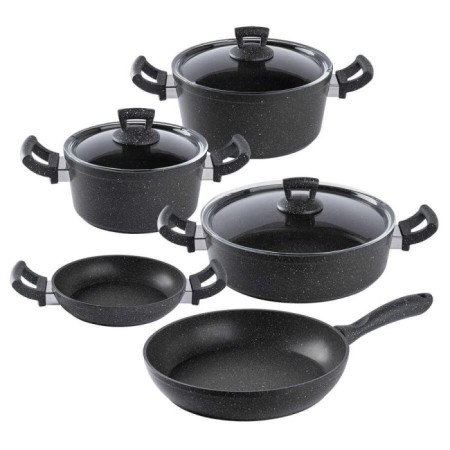 Tantitoni Granit 8 Parça Tencere Takımı Gri GRSET8G