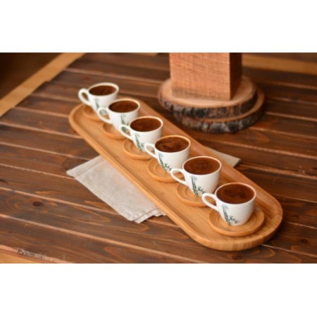 Bambum Latte Dikdörtgen Uzun Tepsi B2880