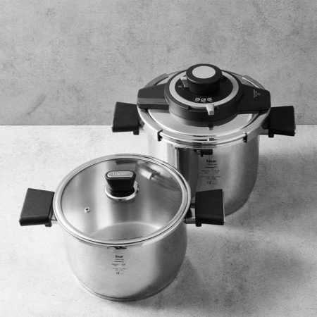 Hisar Tempus Düdüklü Set 4+7 Lt Siyah