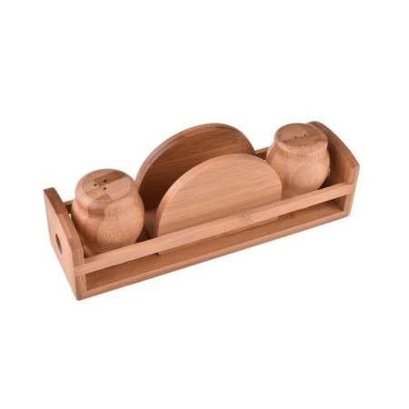 Bambum Elcoda Peçetelikli Tuzluk Ve Biberlik B0880