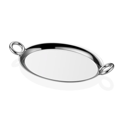 Arow Kulplu Oval Kahve Tepsi TR-4561