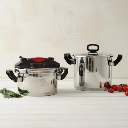 Hisar Monaco Joy Siyah 4+7 Lt Düdüklü Tencere Seti