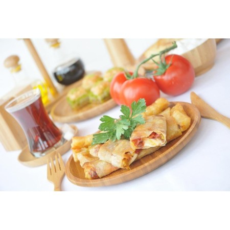 Bambum Penne Yuvarlak 20 Cm Tabak BKPE01