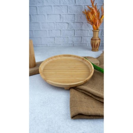 Bambum Olimpius Plus Ayaklı Sunum Tepsisi Yuvarlak Büyük B5931