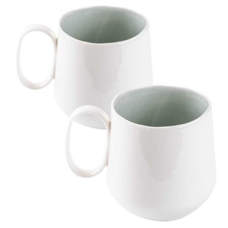 Tantitoni Classy Mavi Porselen 2'Li Kupa Seti SKYZH456SET2M