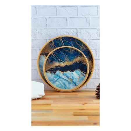 Bambum Carnell 2'Li Yuvarlak Tepsi B5924