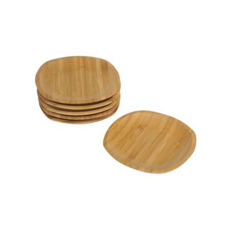 Bambum Silva 6 Parça Kare Çay Tabak B2502