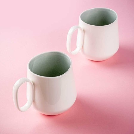 Tantitoni Classy Mavi Porselen 2'Li Kupa Seti SKYZH456SET2M