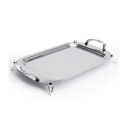 Maxx Doria Aqua Ayaklı Çelik Tepsi Platin PA6013