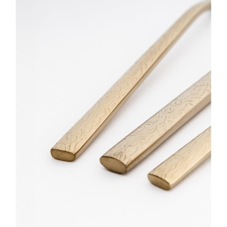 Maxx Doria Ivy Titanyum Mat Gold 12 Kişilik 84 Parça Çatal Kaşık Bıçak Takımı PA1030