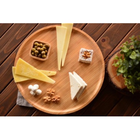 Bambum Olimpius Ayaklı Yuvarlak Sunum Tepsisi B0713