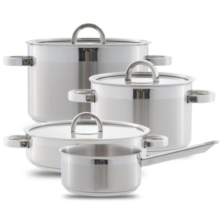 Sılampos Atlantıco Glass 7 Parça Çelik Tencere Takımı Cam Kapaklı 003W47T2