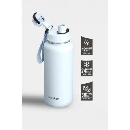 Stevıg 1 Hand Leak Proof Sızdırmaz Çelik Termos 1000 Ml Ice Melt ST-216