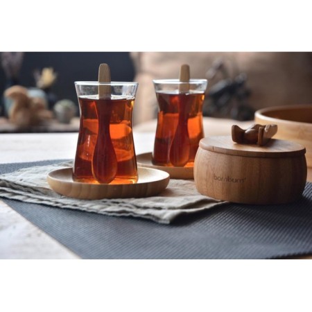 Bambum Silva 6 Parça Yuvarlak Çay Tabak BKSL01