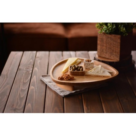 Bambum Tridius Ayaklı Üçgen Sunum Tepsisi B0714