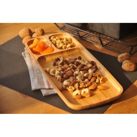 Bambum Flia 3 Bölmeli Büyük Servis Tabak B2456