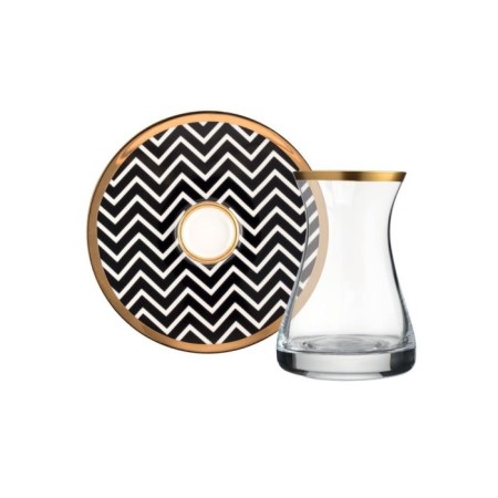 Glazze Angelına A'la 6 Kişilik 12 Parça Çay Takımı GLZ101