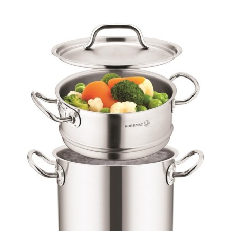 Korkmaz Proline Satin Buharlı Pişirici Aparatı 20x10 Cm A2771