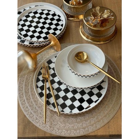 Sembol Bone China Besty 6 Kişilik 24 Parça Yemek Takımı EKSELANS-190