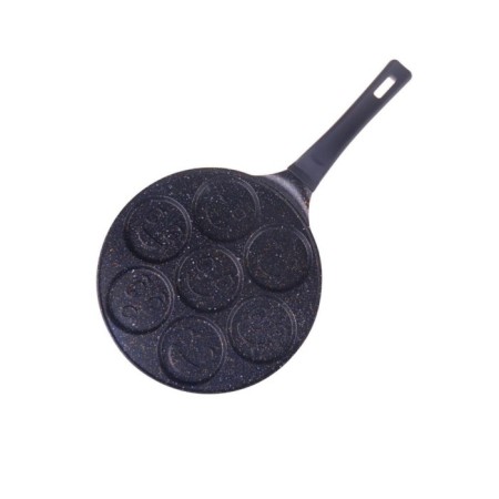 Taşev Glory Siyah Emojili 26 Cm Titanyum Krep Tavası T3746