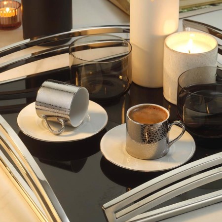 Kütahya Porselen RU04KT540P10916 Ruya 2 kişilik 4 Parça Kahve Fincanı