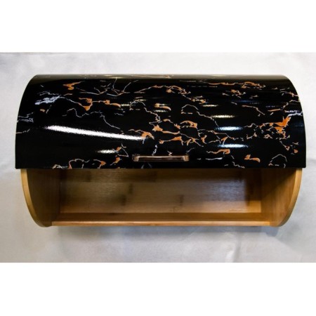 Arow Lüks Siyah Ekmek Kutusu