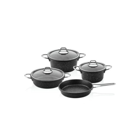 Falez Defne Siyah 7 Parça Döküm Set DFN1001