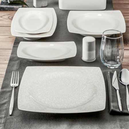 Güral Porselen GBSCR62KYT8306109 Caroline 62 Parça 12 Kişilik Yemek Takımı