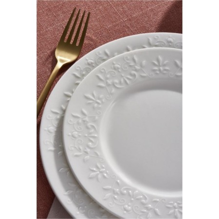 Güral Porselen GBSDLB24Y400 Dilruba 6 Kişilik 24 Parça Yemek Takımı Dekorsuz