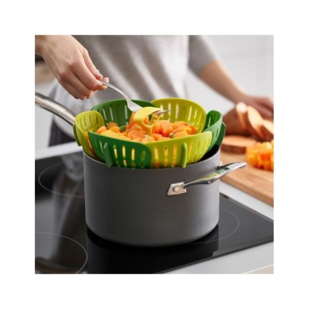 Joseph Joseph Bloom Katlanır Buharda Pişirme Sepeti Yeşil 45030