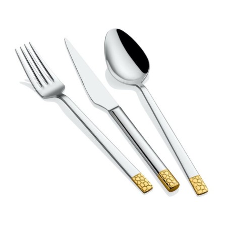 Lively Mozaik Gold 12 Kişilik 84 Parça Çatal Kaşık Bıçak Takımı