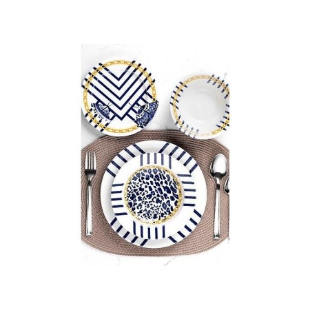 Tulu Dijital Baskı 6 Kişilik 18 Parça Yemek Takımı DB1022
