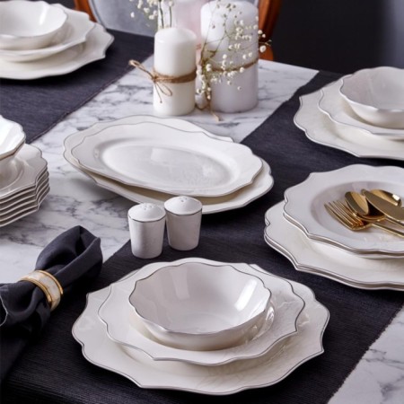 Neva Yasmin Romantik 6 Kişilik 28 Parça Yemek Takımı N3243