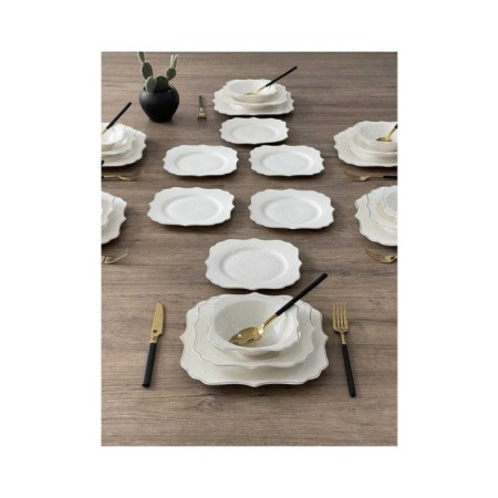 Acar Pıazza Porselen 6 Kişilik 24 Parça Yemek Takımı LRN-21-0362