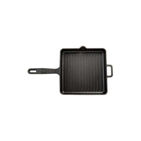 Parlak Mat Emayeli 25*25 Cm Kare Izgara Tava Mat Siyah