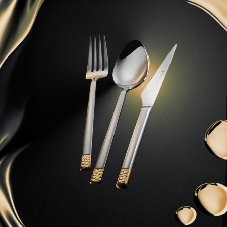 Maxx Doria Sirius Yarım Dekorlu 12 Kişilik 84 Parça Çatal Kaşık Bıçak Takımı PA1005