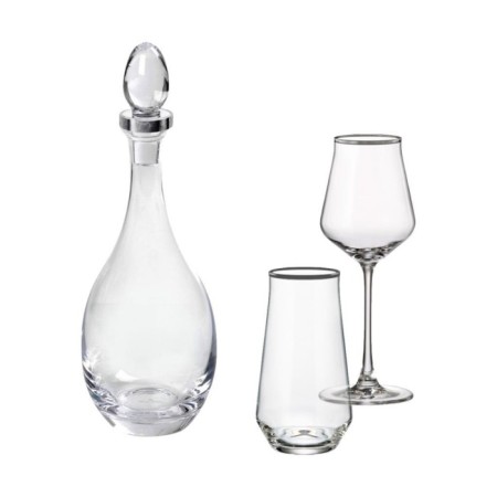 Maxx Doria Shine Platin 12 Kişilik 25 Parça Bardak Takımı PA4001