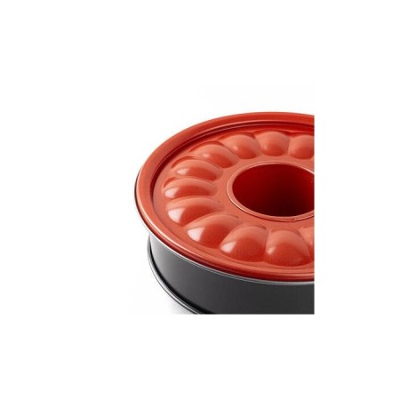 Tantitoni Kırmızı Tabanlı Kelepçeli Tüplü Kek Kalıbı 24 Cm SK90224K