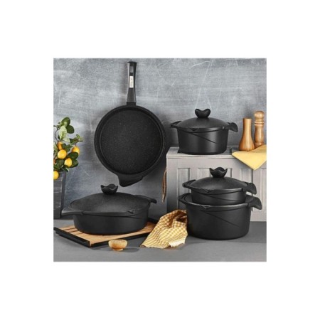 Aryıldız Flipper Siyah Tencere Takımı