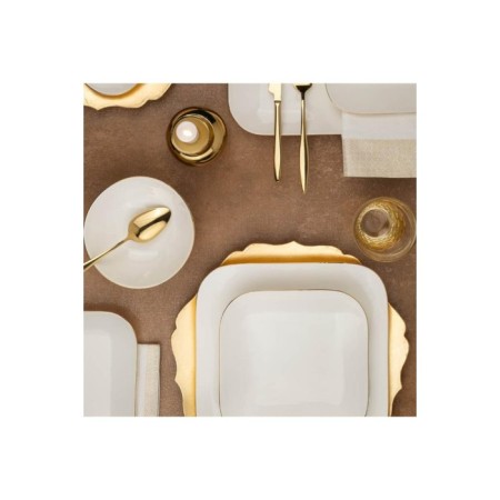 Kütahya Porselen BNMNS51YT20 Bone Mınas Gold 12 Kişilik 51 Parça Yemek Takımı