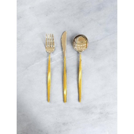 Maxx Doria Nagi Gold 12 Kişilik 84 Parça Çatal Kaşık Bıçak Takımı PA1040