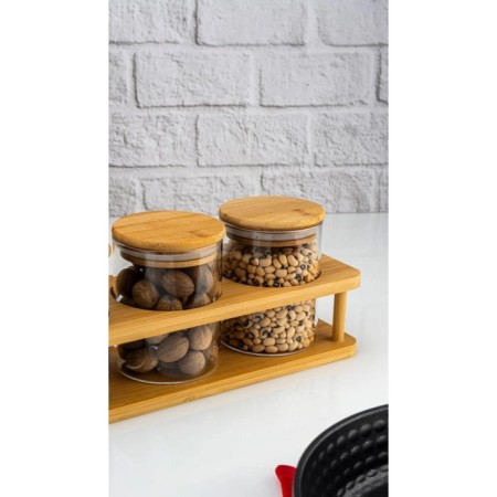 Bambum Andra 4 Parça Standlı Baharatlık Seti Küçük B5790