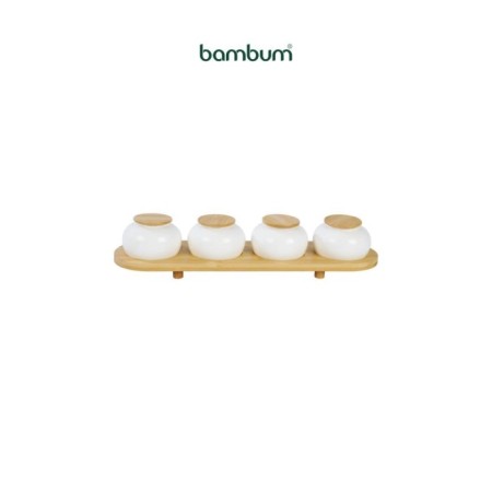 Bambum Simple 4'Lü Baharat Seti Standlı B5838