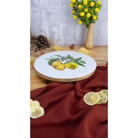 Bambum Kangura Dönen Sunum Tabağı Limon B5975