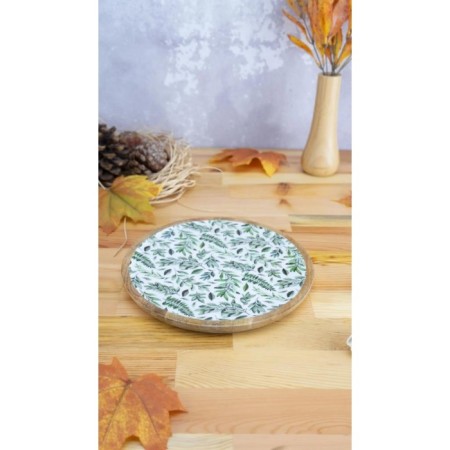 Bambum Kangura Yuvarlak Tepsi Yaprak Küçük B5956