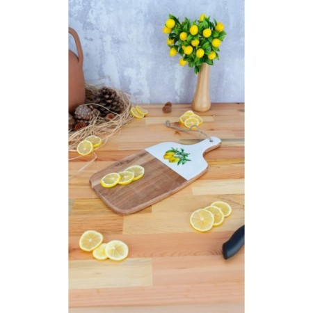 Bambum Kangura Dikdörtgen Kesme Tahtası Limon B5993