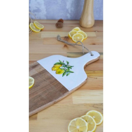 Bambum Kangura Dikdörtgen Kesme Tahtası Limon B5993