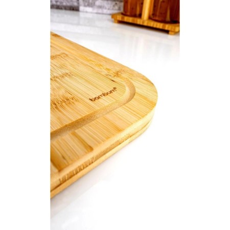 Bambum Zoe Çelik Kulplu Kesme Tahtası B6019